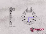 Spiked Base Ring Drawing small Spiked Base Ring Drawing small