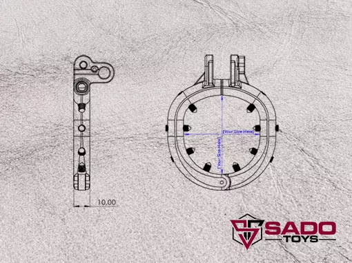 Spiked Base Ring Drawing Spiked Base Ring Drawing