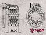 Kali Diamond Lock Dimension small Kali Diamond Lock Dimension small