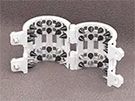 Double Kali Ring White small Double Kali Ring White small