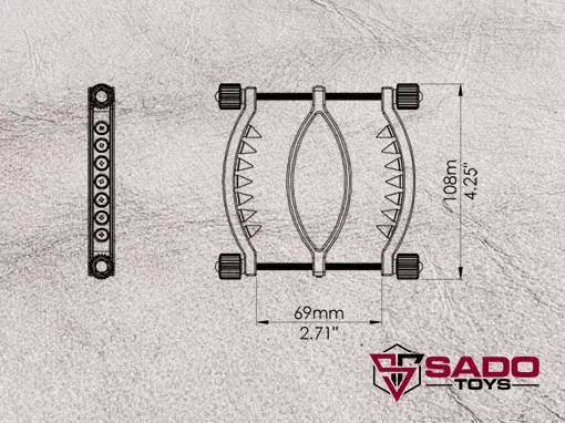 Pussy Clamp Dimensions