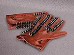 Spiked Gloves Red-Black small Spiked Gloves Red-Black small