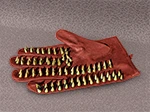 Spiked Gloves Red-Gold small Spiked Gloves Red-Gold small