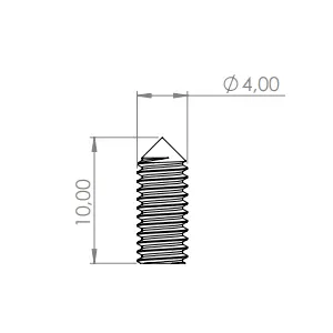 Adjustable spikes 10mm