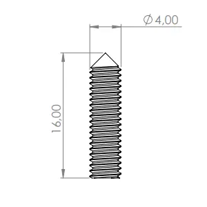 Adjustable spikes 16mm