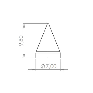 Sharp standar spikes - Dimensions